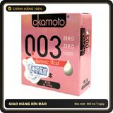 (Che Tên) BCS Okamoto 0.03 Hyaluronic Acid Siêu Mỏng Hộp 3 Chiếc Cao Cấp Bảo Đảm