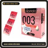 (Che Tên) BCS Okamoto 0.03 Hyaluronic Acid Siêu Mỏng Hộp 3 Chiếc Cao Cấp Bảo Đảm