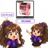 (Che Tên) BCS Okamoto 0.03 Hyaluronic Acid Siêu Mỏng Hộp 3 Chiếc Cao Cấp Bảo Đảm