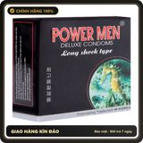 (Che Tên) Bao Cao Su Power Men Cá Ngựa Đen Kéo Dài Thời Gian Giao Nhanh Toàn Quốc