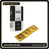 (Che Tên) Bao cao su siêu mỏng Power Men 0.03 Invi Chính Hãng Cao Cấp Bảo Đảm