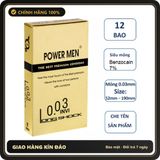 (Che Tên) Bcs Siêu Mỏng Tăng Thời Gian Cho Nam Power Men 0.03 Invi Long Shock Chuẩn Auth
