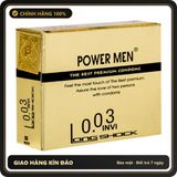 (Che Tên) Bcs Siêu Mỏng Tăng Thời Gian Cho Nam Power Men 0.03 Invi Long Shock Chuẩn Auth