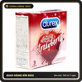 (Che Tên) Combo 2 Bao cao su Durex Sensual Strawberry Gai Nhỏ Hương Dâu H3 Hỗ Trợ 24/7