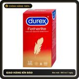 (Che Tên) Bao Cao Su Durex Fetherlite Siêu Mỏng Truyền Nhiệt Nhanh Chuẩn Auth