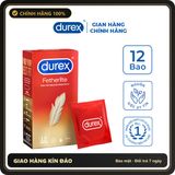 (Che Tên) Bao Cao Su Durex Fetherlite Siêu Mỏng Truyền Nhiệt Nhanh Chuẩn Auth