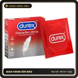 (Che Tên) Bao Cao Su Durex Fetherlite Ultima Siêu Mỏng Chính Hãng Bảo Mật Tuyệt Đối