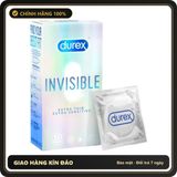 (Che Tên) Bao Cao Su Durex Invisible Chính Hãng - Siêu Mỏng, Cảm Giác Như Không Hỗ Trợ 24/7