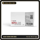 (Che Tên) Khăn Lau V2Joy Wipes Love Hỗ Trợ Kéo Dài Thời Gian 6s Cao Cấp Bảo Đảm