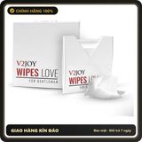 (Che Tên) Khăn Lau V2Joy Wipes Love Hỗ Trợ Kéo Dài Thời Gian 6s Cao Cấp Bảo Đảm