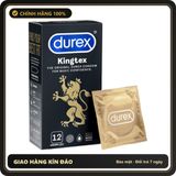 (Che Tên) Bao Cao Su Durex Kingtex Size 49mm Mỏng Trơn Nhiều Gel Cao Cấp Bảo Đảm