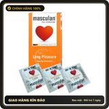 (Che Tên) Bao Cao Su Tăng Thời Gian masculan Long Pleasure Của Đức Hộp Trắng Kín