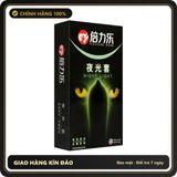 (Che Tên) Bao cao su dạ quang phát sáng Night Light Hộp 7 chiếc Hộp Trắng Kín