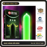 (Che Tên) Bao cao su dạ quang phát sáng Night Light Hộp 7 chiếc Hộp Trắng Kín