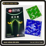 (Che Tên) Bao cao su dạ quang phát sáng Night Light Hộp 7 chiếc Hộp Trắng Kín