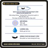 (Che Tên) Bao Cao Su Loại Mỏng Cho Da Nhạy Cảm Masculan Sensitive Của Đức H10 Cao Cấp Bảo Đảm