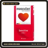 (Che Tên) Bao Cao Su Loại Mỏng Cho Da Nhạy Cảm Masculan Sensitive Của Đức H10 Cao Cấp Bảo Đảm