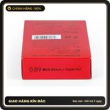 (Che Tên) Bao Cao Su Gai Mỏng Mềm Mại Truyền Nhiệt Tốt Của Nhật Super Dots H10 Hộp Trắng Kín