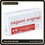 (Che Tên) Bao cao su Sagami Original 0.02 - Siêu Mỏng - Non Latex - 100% chính hãng Giao Nhanh Toàn Quốc