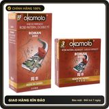(Che Tên) Bao Cao Su Gân Gai Vân Hoa Hồng Okamoto Roman Nhật Bản Hỗ Trợ 24/7