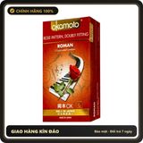 (Che Tên) Bao Cao Su Gân Gai Vân Hoa Hồng Okamoto Roman Nhật Bản Hỗ Trợ 24/7
