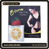 (Che Tên) Bao Cao Su Storm 7 Bi Lớn Hương Dâu - Lốc 10 Chiếc - Hàng Mới Về
