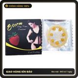 (Che Tên) Bao Cao Su Storm 7 Bi Lớn Hương Dâu - Lốc 10 Chiếc - Hàng Mới Về