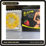 (Che Tên) Bao Cao Su Storm 7 Bi Lớn Hương Dâu - Lốc 10 Chiếc - Hàng Mới Về