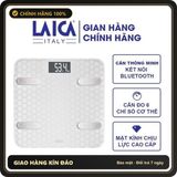 (Che Tên) Cân Sức Khoẻ Thông Minh Laica PS7011 - Cân Đo 6 Chỉ Số Cơ Thể, Kết Nối Bluetooth, Màu Trắng - Sản Phẩm Chăm Sóc Sức Khỏe Hàng Đầu Giao Nhanh Toàn Quốc
