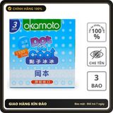 (Che Tên) Bao Cao Su Hương Bạc Hà Có Gai Của Nhật Okamoto Dot De Cool Hộp Trắng Kín