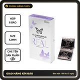 (Che Tên) Bao cao su mỏng ôm khít Jex Glamourous Butterfly Real - H8 Hộp Trắng Kín