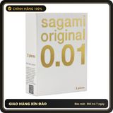 (Che Tên) Bao Cao Su Sagami Original 0.01 - Siêu Mỏng - Truyền Nhiệt Nhanh - Hàng Mới Về