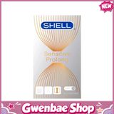 Bao cao su Shell Sensitive Prolong - Siêu mỏng 0.03mm, hương vani - Hộp 10 cái - Gwen Shop Chính Hãng