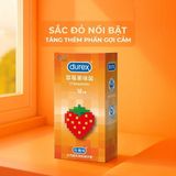 Bao cao su Durex Strawberry - Hương dâu, 56mm - Hộp 12 cái - Gwen Shop Chính Hãng