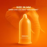 Bao cao su Durex Strawberry - Hương dâu, 56mm - Hộp 12 cái - Gwen Shop Chính Hãng