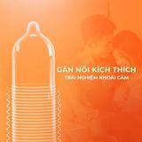 Bao cao su Durex Excita Ribbed - Gân nổi - Hộp 12 cái - Gwen Shop Chính Hãng