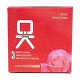 OKHQ - Bao cao su Không mùi, mỏng trơn hộp 3 cái Hàng Nhập Khẩu