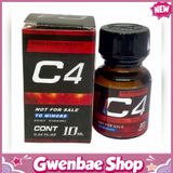 Chai Hít Popper C4 Đỏ Chai Ngắn Có Hộp 10ml 362409 Chính Hãng - Gwen Shop Chính Hãng
