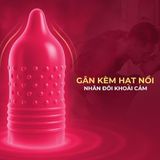 Bao cao su Durex Pleasuremax - Size lớn 56mm, gân và điểm nổi - Hộp 12 cái - Gwen Shop Chính Hãng