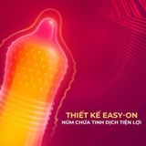 Bao cao su Durex Pleasuremax - Size lớn 56mm, gân và điểm nổi - Hộp 12 cái - Gwen Shop Chính Hãng