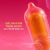 Bao cao su Durex Pleasuremax - Size lớn 56mm, gân và điểm nổi - Hộp 12 cái - Gwen Shop Chính Hãng