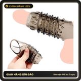 Bao Cao Su Đôn Dên Toàn Thân Có Gai Silicon Y Tế, Tăng Kích Cỡ & Hưng Phấn Đỉnh Điểm - Hộp 2 Chính Hãng Giao Kín