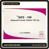 Viên uống cương dương Sife 100 hộp 4 viên chính hãng - hàng chuẩn nguồn gốc rõ ràng, dùng đều đặn mỗi ngày, đóng gói kín đáo - giao hàng che tên kín đáo