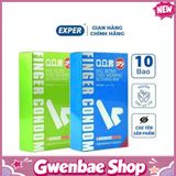 Bao Cao Su Ngón Tay Pleasure More - Tinh chất Nha Đam - Hộp 10 cái Chính Hãng - Gwen Shop Chính Hãng