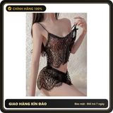 Đồ Ngủ Nữ Mỏng Áo 2 Dây Xuyên Thấu N106 Đen chính hãng - phối ren, freesize, chất vải mềm mát - giao hàng che tên kín đáo