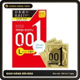 (Che Tên) Bao Cao Su Okamoto 0.01 Zero One Large Size - Cỡ Lớn 56mm - 3s Cao Cấp Bảo Đảm