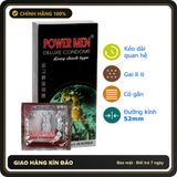 (Che Tên) Bao Cao Su Cá Ngựa Đen Power Men Long Shock Giao Nhanh Toàn Quốc