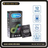 (Che Tên) Bao cao su Durex Performa kéo dài thời gian Cao Cấp Bảo Đảm