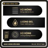 (Che Tên) Bao Cao Su Durex 001 Siêu Mỏng Size Lớn 55mm - Hộp 3 Chiếc Bảo Mật Tuyệt Đối