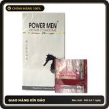 (Che Tên) Bao cao su gân gai kéo dài thời gian Power Men Longer Plus Hỗ Trợ 24/7